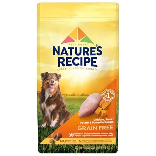 Nature′s Recipe Grain Free Chicken, Sweet Potato & Pumpkin Recipe Dry Dog Food, 4 lb. Bag - image 1 of 1