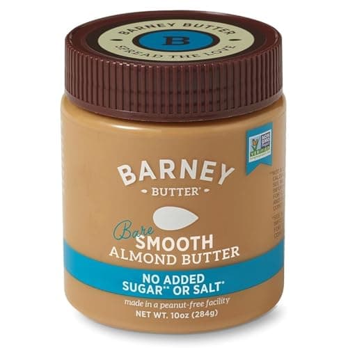 Barney Butter Almond Butter, Bare Smooth, 10 Ounce Jar, No Added Sugar or Salt, Skin-Free Almonds, No Stir, Non-GMO, Gluten Free, Keto, Paleo, Vegan - image 1 of 1
