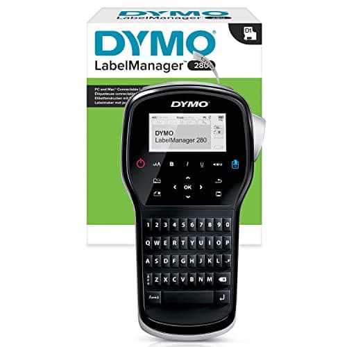 Dymo S0968960 Label Manager 280 Handheld Label Maker QWERTY Keyboard (with UK Plug) Black - image 1 of 1