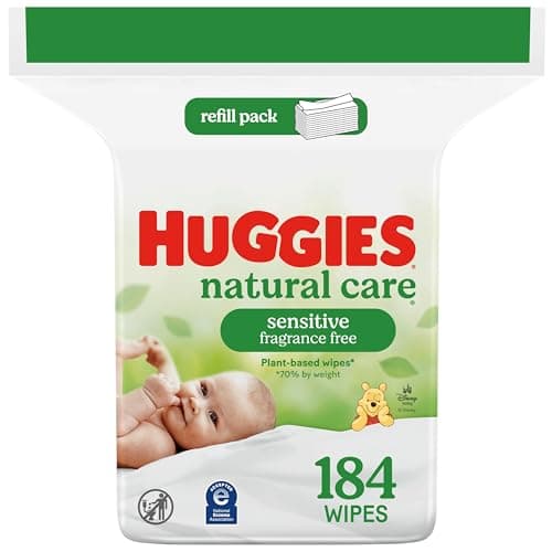 Huggies Natural Care Sensitive Baby Wipes, Unscented, 1 Refill, 184 Wipes - image 1 of 8