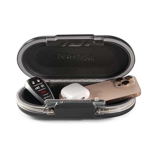 Master Lock Portable Small Lock Box, Set Your Own Combination Lock Portable Safe, Personal Travel Safe, 5900D, Gunmetal Grey - image 1 of 1