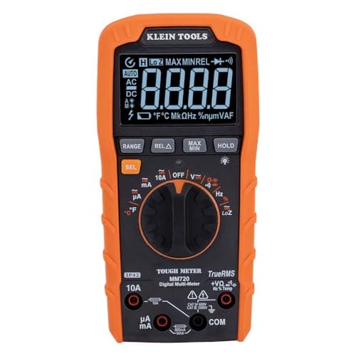 Klein Tools MM720 Digital Multimeter, Auto-Ranging TRMS, Low Impedance (LOZ), 1000V AC/DC Voltage, 10A AC/DC Current, 60 MOhms Resistance - image 1 of 1
