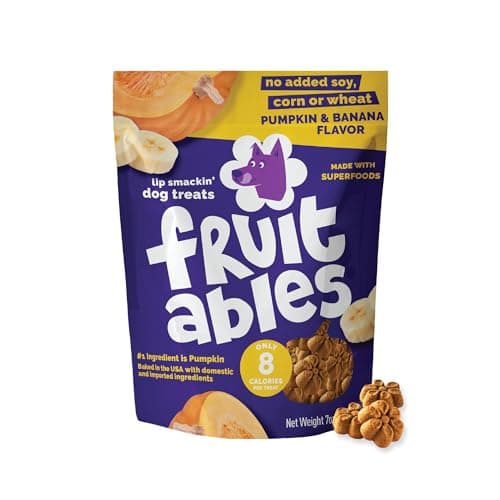 Fruitables Baked Dog Treats, Healthy Pumpkin Treat for Dogs, Low Calorie & Delicious, No Wheat, Corn or Soy, Made in the USA, Pumpkin and Banana Flavor, 7oz - image 1 of 1