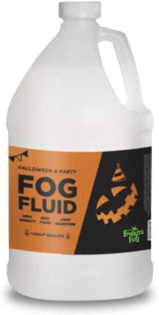 Froggy's Fog Halloween and Party Fog Fluid, High Output Long-Lasting Fog Juice for 400-1500 Watt Water-Based Fog Machines, Great for Pro & Home Haunters, Theatrical Effects, DJs, & More, Half Gallon - image 1 of 1