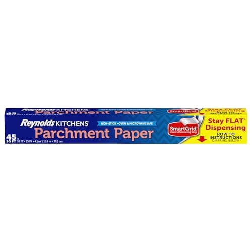 Reynolds Kitchens Stay Flat Parchment Paper Roll, Non Curling Baking Parchment Paper for Baking and Cooking, Oven Safe up to 425 Degrees, 36 Feet x 15 Inches, 45 Total Sq. Ft. - image 1 of 1