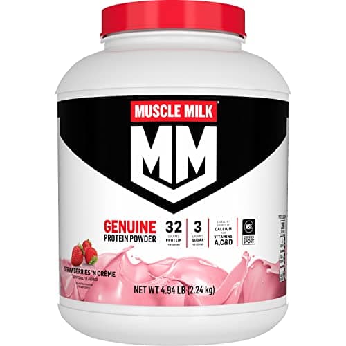 Muscle Milk Genuine Protein Powder, Strawberries 'N Crème, 32g Protein, 4.94 Pound - image 1 of 1
