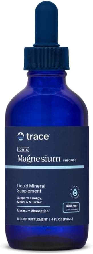 Trace Minerals Ionic Magnesium - Liquid Ionic Magnesium to Support Immune, Brain & Heart Health - Supplement to Aid Energy & Vitality - Supplement with Magnesium & Sodium - 4 fl oz (30 Servings) - image 1 of 1