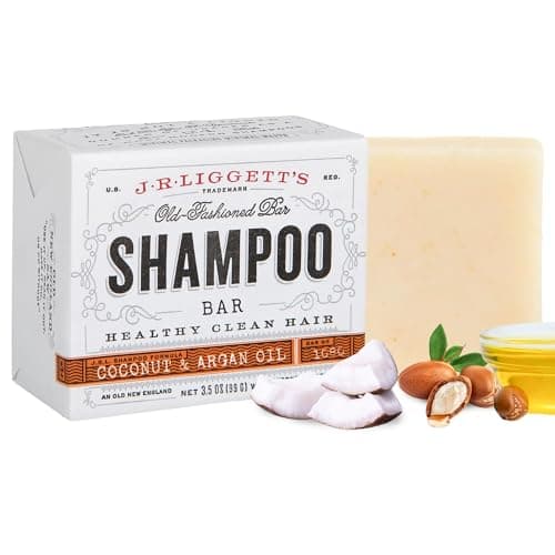 J·R·LIGGETT'S Shampoo Bar - Coconut & Argan Oil, All Natural Solid Shampoo for Hair with Olive Oil & Castor Oil, Sulfate Free, GMO Free, Restores Shine, Reduces Frizz, Manageable Hair, 3.5 oz - 1 Pack - image 1 of 1