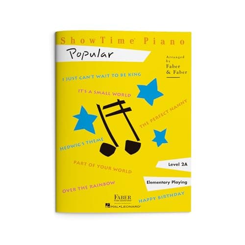 ShowTime Piano: Popular - Level 2A | Beginner Piano Songbook with Movie and Disney Themes | Sheet Music with Fun Piano Repertoire to Build Early Performance Skills | Faber Piano Book for Kids - image 1 of 1