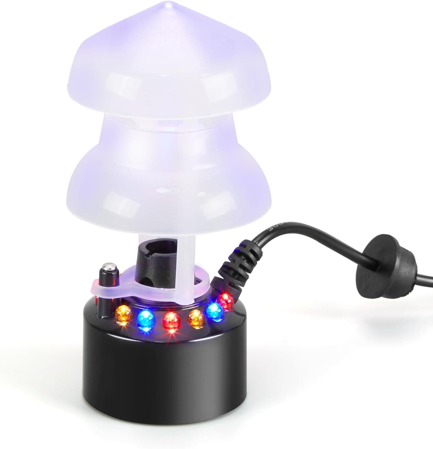 FITNATE Mist Maker, 12 LED Mister Fogger Water Fountain Pond Fog Machine Atomizer Air Humidifier, ultrasonic Mist fogger with Splash Guard, Perfect for Halloween and Other Holidays - image 1 of 1