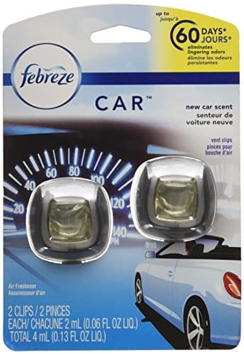 Febreze Car Air Fresheners, New Car Scent, Odor Eliminator for Strong Odors Car Vent Clips (2 Count) - image 1 of 1