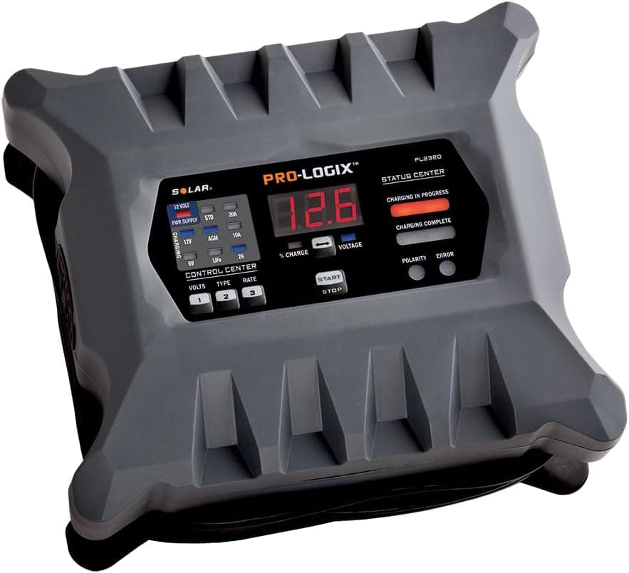 Clore Automotive PL2320 20-Amp Fully-Automatic Smart Charger, 6V and 12V Battery Charger, Battery Maintainer, and Stable Power Supply with Temperature Compensation - image 1 of 1
