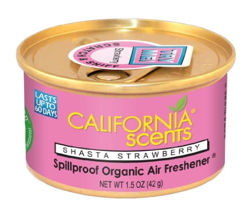 California Scents Spillproof Organic Air Freshener, Shasta Strawberry, 1.5 Ounce Canister (Pack of 4) - image 1 of 1