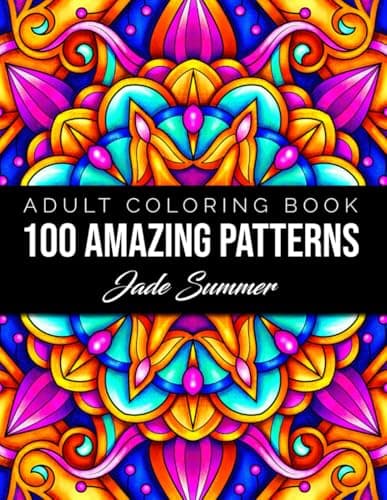 100 Amazing Patterns: An Adult Coloring Book with Fun, Easy, and Relaxing Coloring Pages - image 1 of 1