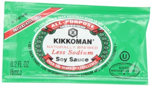 Kikkoman Less Sodium Soy Sauce Packets, 0.2 Fl Oz (Pack of 200) - image 1 of 1