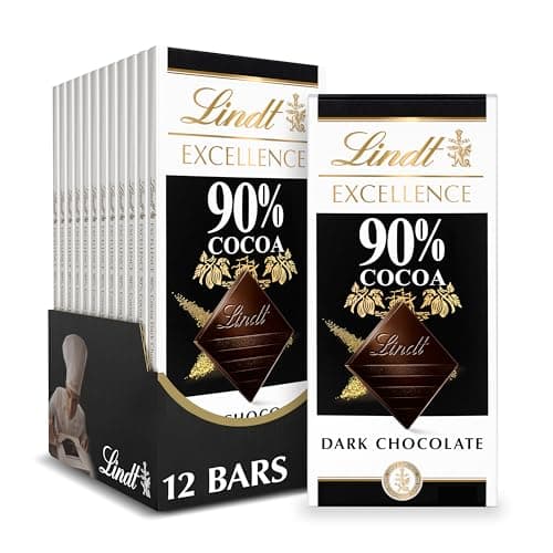 Lindt EXCELLENCE 90% Cocoa Dark Chocolate Bar, Dark Chocolate Candy, 3.5 oz. (12 Pack) - image 1 of 1