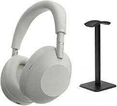 WH-1000XM6 Wireless Noise Canceling Headphones, HD NC Processor QN3, 12 Mics, Adaptive NC Optimizer, Platinum Silver, Headphone Stand, 1-Year Warranty - image 1 of 1