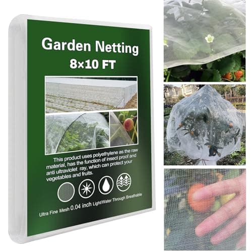 Garden Netting Ultra Fine 8x10Ft, Plant Covers, Barrier Mesh for Plant Vegetables Fruit Flower Tree, Row Cover Raised Bed Protection Net, Bird Screen - image 1 of 1