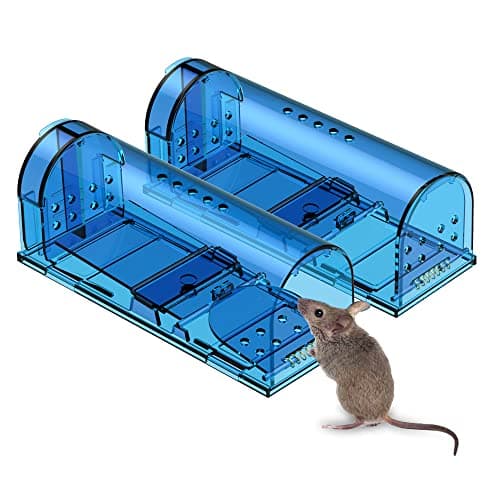 Humane Mouse Trap | Catch and Release Mouse Traps That Work | Mice Trap No Kill for mice/Rodent Pet Safe (Dog/Cat) Best Indoor/Outdoor Mousetrap Catcher Non Killer Small Capture Cage (Blue) - image 1 of 1