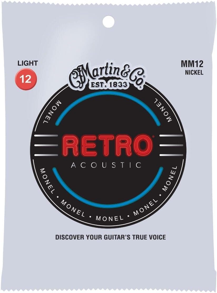 Martin Retro 12-String Acoustic Guitar Strings, Extra Light .010-.047 (MM1012) - image 1 of 1