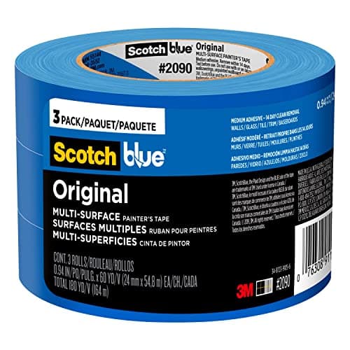 ScotchBlue Original Multi-Surface Painters Tape, 1 Inch Wide (0.94 in. x 60 Yds), 3 Rolls, Blue Paint Tape Protects Surfaces and Removes Easily, Masking for Indoor and Outdoor Use (2090-24EC3) - image 1 of 1