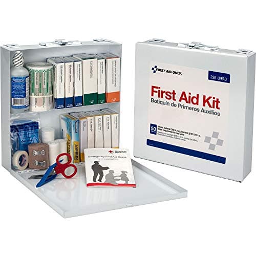 First Aid Only 226-U OSHA Compliant First Aid Kit, 50-Person Emergency First Aid Kit for Business, Home, Car, and Worksites with Color-Coded Unitized Boxes of First Aid Supplies, 191 Pieces - image 1 of 1