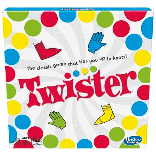 Hasbro Twister Party Classic Board Game for 2 or More Players,Indoor and Outdoor Game for Kids 6 and Up,Packaging May Vary - image 1 of 1