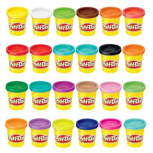 Play-Doh Modeling Compound 24-Pack Case of Colors, Non-Toxic, 3 Oz Cans of Assort. Colors, Back to School Classroom Supplies, Preschool Toys, Ages 2+ (Amazon Exclusive) - image 1 of 1