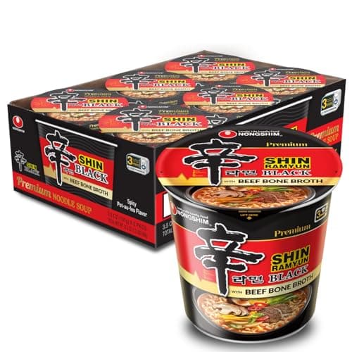 Nongshim Shin Black Noodle Soup, Spicy, 3.5 Ounce (Pack of 6) - image 1 of 1