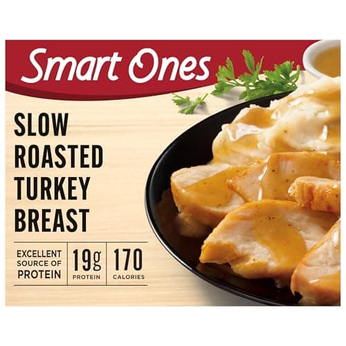 Smart Ones Slow Roasted Turkey Breast with Gravy & Garlic-Herb Mashed Potatoes Frozen Meal (9 oz box) - image 1 of 1