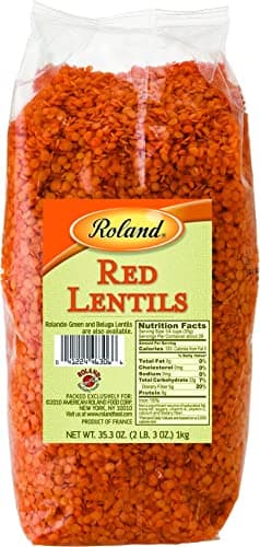 Roland Foods Dried Split Red Lentils, 35.3 Ounce Bag, Pack of 2 - image 1 of 1