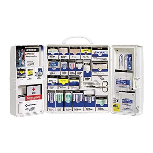 First Aid Only 50 Person Large Plastic SmartCompliance White Business Cabinet with Carrying Handle, without Medications - image 1 of 1