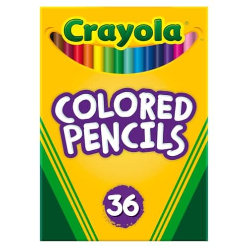 Crayola Colored Pencils (36ct), Kids Pencil Set, Pre-Sharpened Coloring Book Pencils for Kids & Adults, Arts & Crafts Supplies, Coloring Gift, Ages 3+
