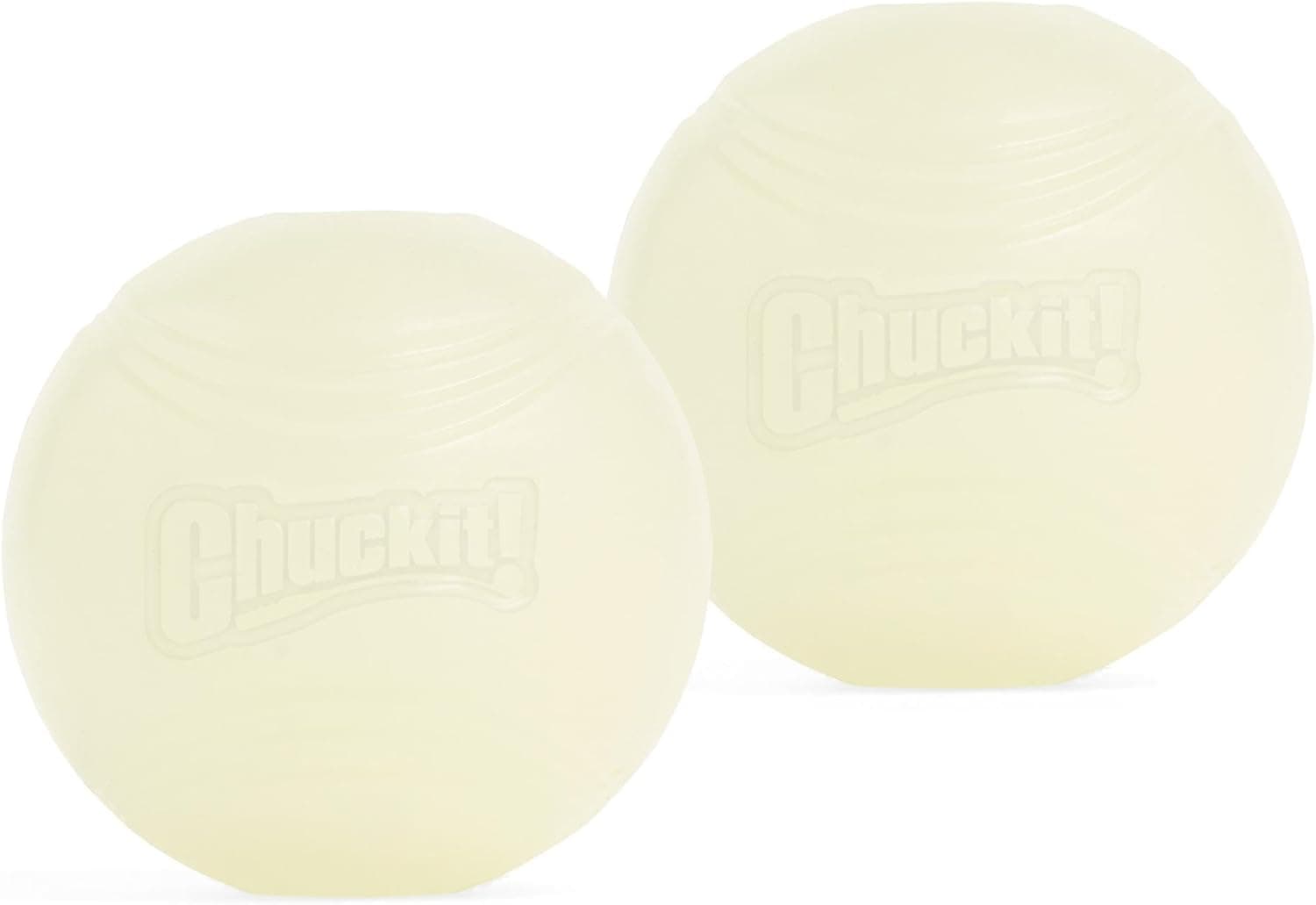 Chuckit! Glow in the Dark Bouncy Balls - Ball for Dogs, Chuckit Dog Toy, Max Glow Balls - Medium, 2.5 Inch Pack of 2 - image 1 of 1