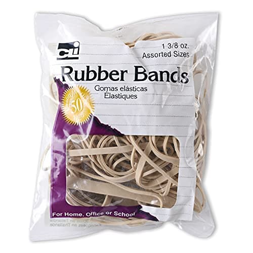 Charles Leonard Rubber Bands, 3/8 Ounce Bags, Amber, Assorted Sizes (56381) - image 1 of 1