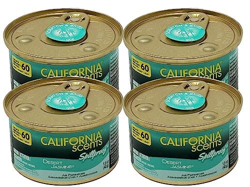 California Scents Spillproof Organic Air Freshener, Desert Jasmine, 1.5 Ounce Canister (Pack of 4) - image 1 of 1