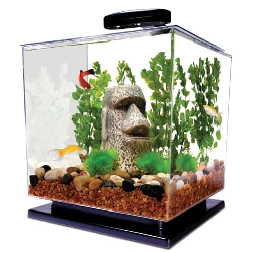 Tetra 3 Gallon Fish Tank, Aquarium Starter Kit with Pedestal Base, LED Light and Filter, For small tropical fish, guppies, goldfish, or betta - image 1 of 1
