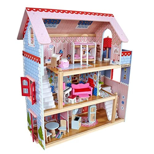 KidKraft Chelsea Doll Cottage Wooden Dollhouse with 16 Accessories, Working Shutters, for 5-Inch Dolls - image 1 of 1