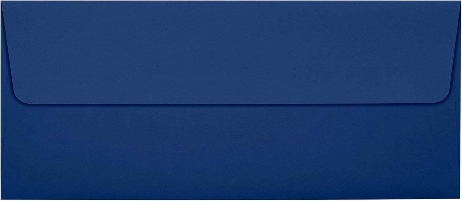 LUXPaper #10 Business Envelopes | Peel & Press | 4 1/8" x 9 1/2" | Navy Blue | 80lb. Text | 50 Qty - image 1 of 1
