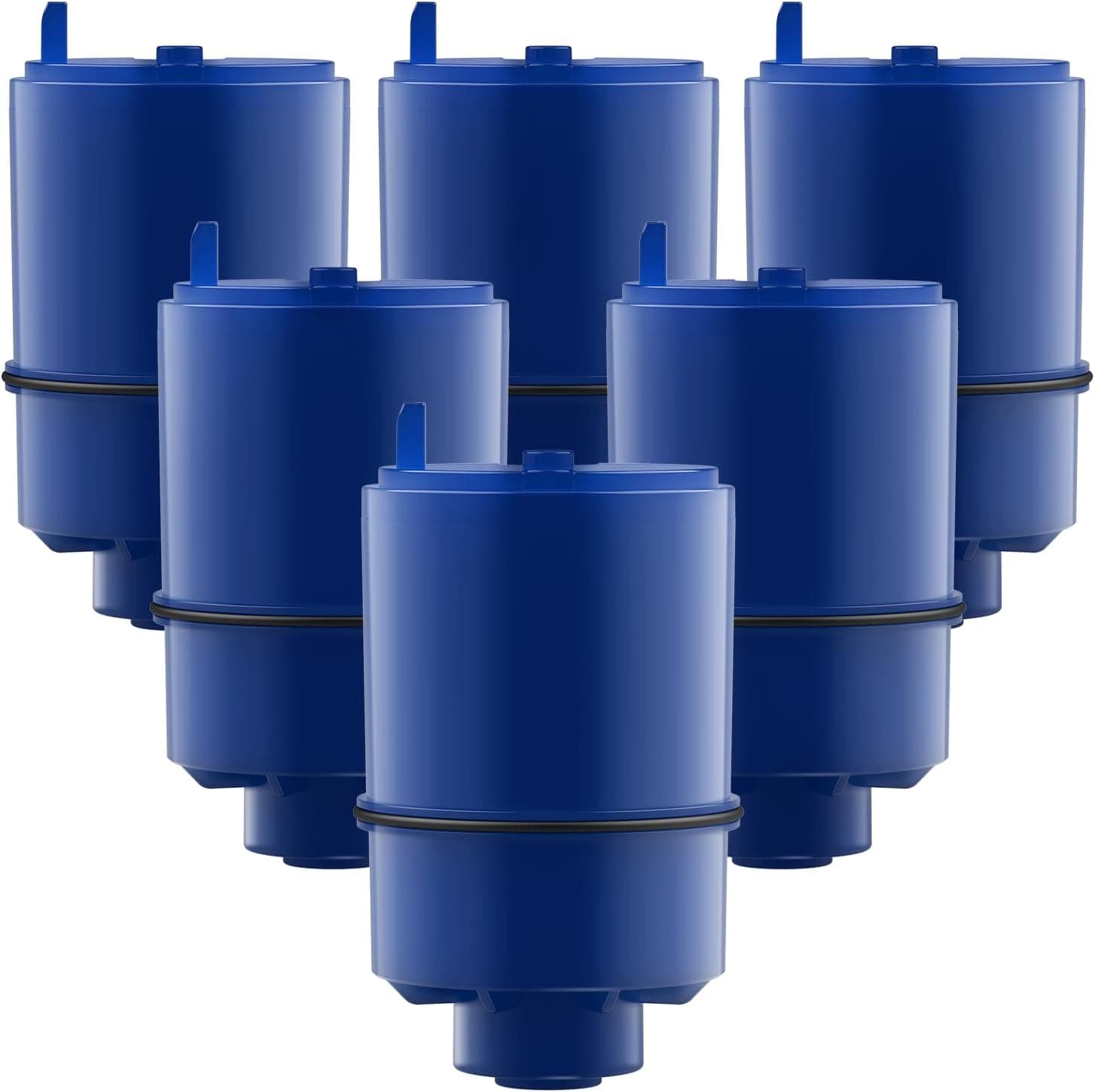 GLACIER FRESH NSF Certified Water Filter - Compatible with PUR® Filters RF9999® and RF-3375 - Replacement Faucet for All PUR® Systems - 6 Pack