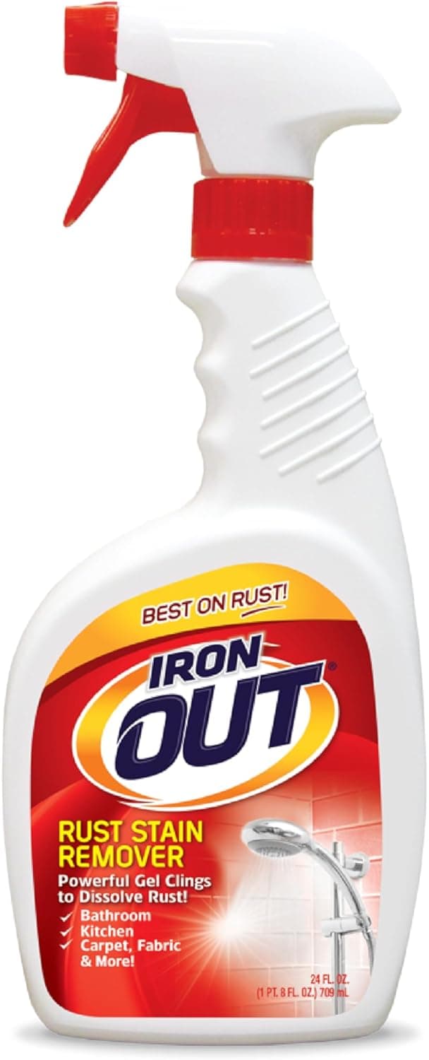 Iron OUT Rust Stain Remover Spray Gel, Remove Rust Stains in Bathrooms, Kitchens, Laundry, and Outdoors, Made in the USA, 24 Ounces - image 1 of 1