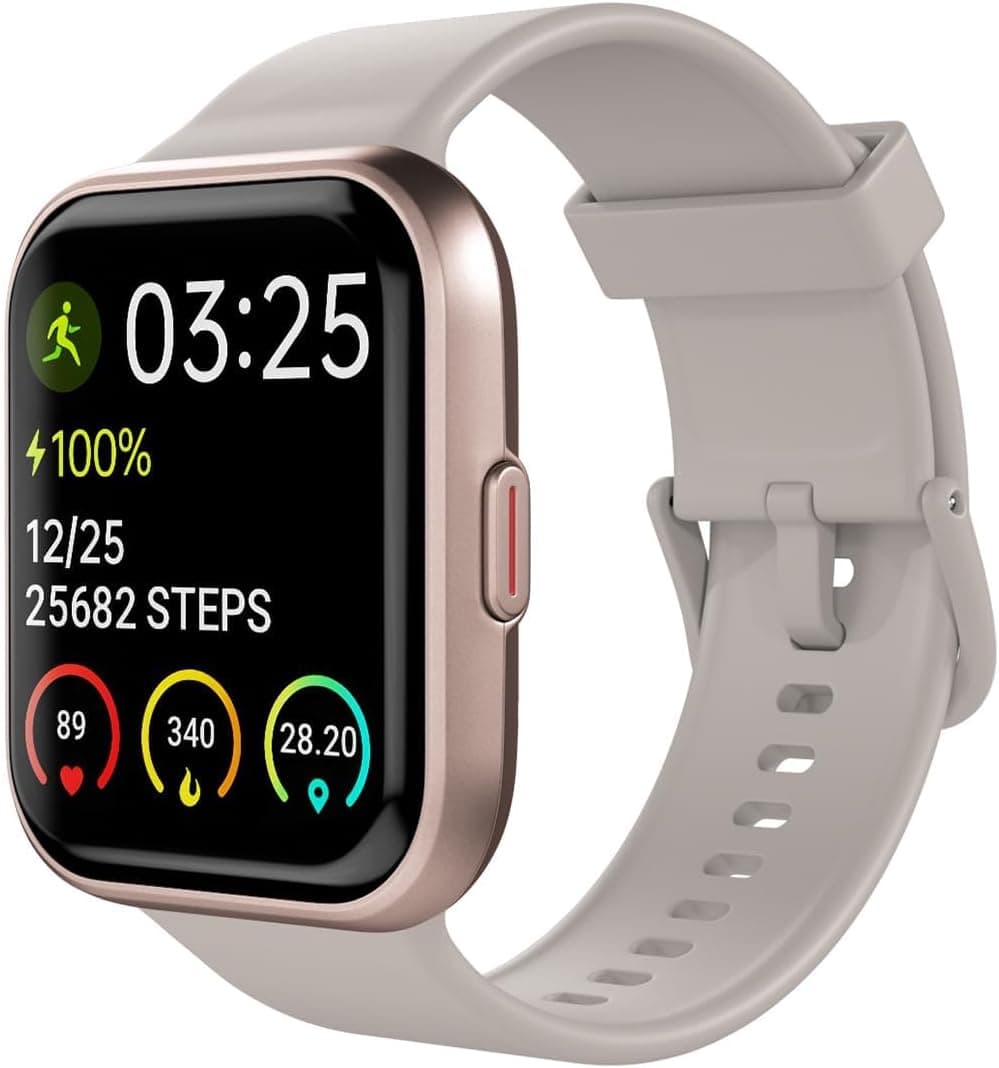 Spade & Co Health Smartwatch 3 - Health, Fitness & Activity Tracker with 10+ Day Battery Life, Alexa Built-in, Bluetooth Call, Sleep Monitor, Waterproof for iPhone & Android, Men & Women (Rose Gold)