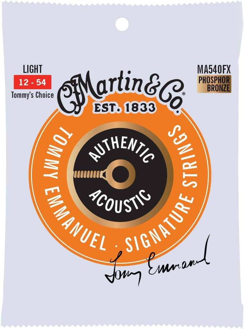 Martin Authentic Acoustic Guitar Strings, Flexible-Core MA540FX Light 92/8 Phosphor Bronze - image 1 of 1