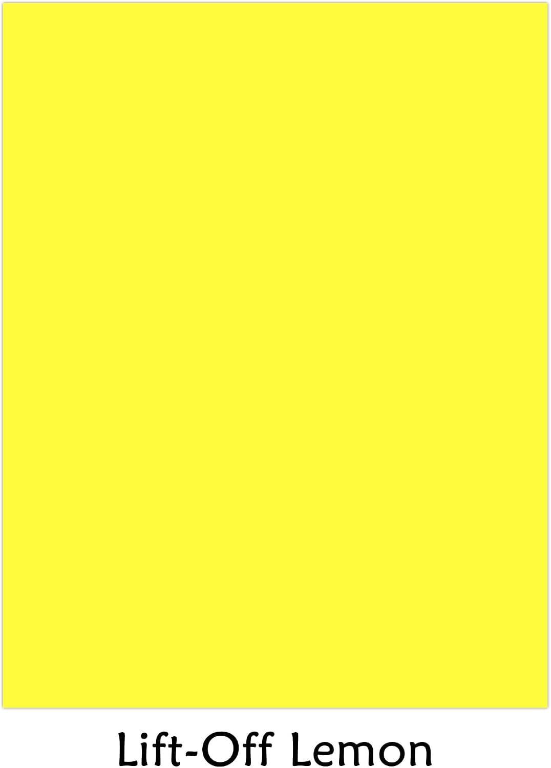 Astrobrights Color Cardstock, 65 lb Cover Weight, 8.5 x 11, Lift-Off Lemon, 250/Pack - image 1 of 1
