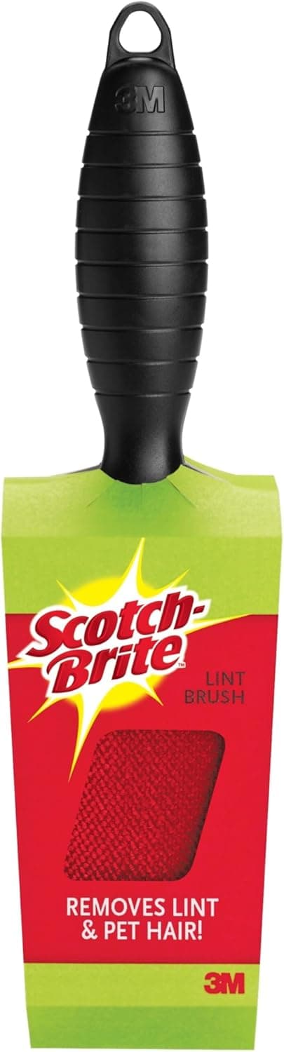 Scotch-Brite Lint Brush, Lint Remover for Pet Hair, Cat Fur, Dog Fur and Fluff, Great for bedding, Sofas, & Clothing, Resuable, Double-sided Head, No adhesive, 1 Pack - image 1 of 1