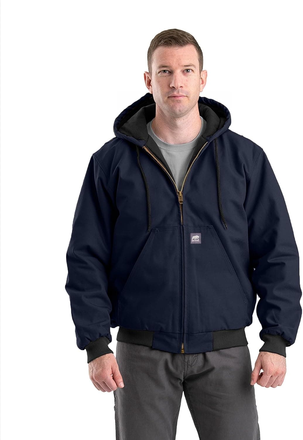 Berne Men's Heritage Duck Hooded Active Work Jacket - image 1 of 1