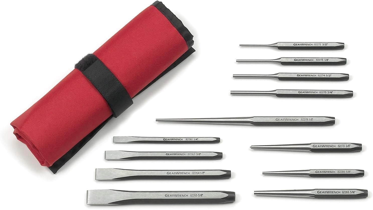 GEARWRENCH 12 Piece Punch and Chisel Chrome Set | 82305 - image 1 of 1