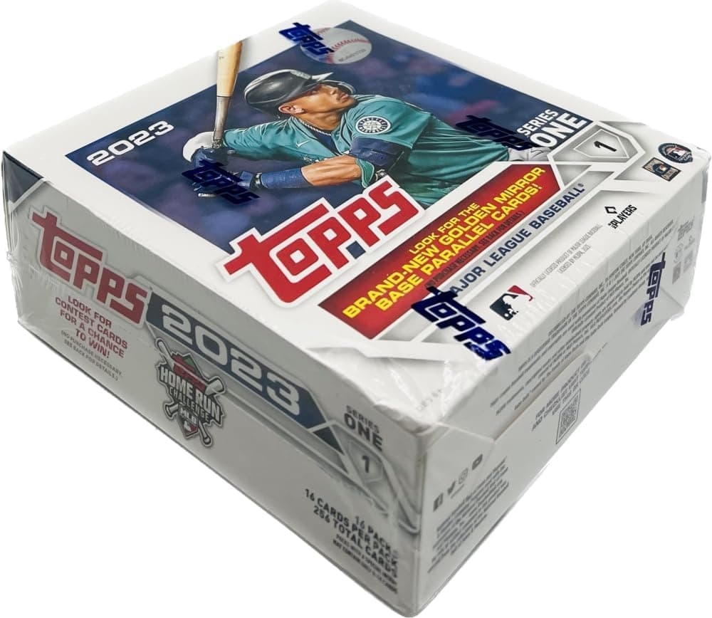 Topps 2023 Baseball Series 1 Giant Box - 16 Packs, 256 Cards, 1 Retail Exclusive Insert Card - image 1 of 1
