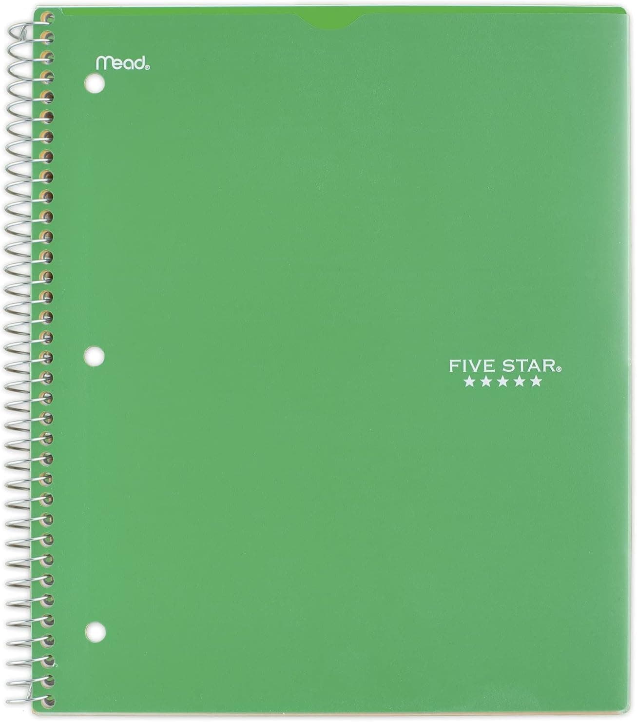 Five Star Spiral Notebook, 1 Subject, College Ruled Paper, 100 Sheets, 11" x 8-1/2" Sheet Size, Customizable Cover, Color Selected For You, 1 Count (08230) - image 1 of 1