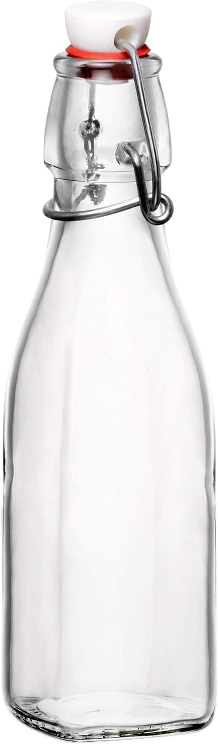 Bormioli Rocco Swing Bottle - 8.5 oz, Recyclable Glass with Airtight Seal - BPA-Free & Dishwasher Safe - Ideal for Infused Drinks, Juices, Oils - Leakproof, Odor Proof, Stain Proof Food Storage - image 1 of 1